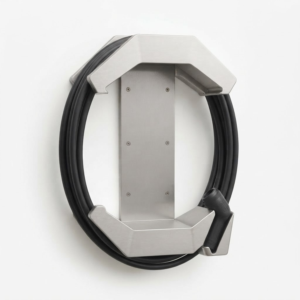 Crystal Shell 360 – Protezione wallbox con avvolgicavo e portaspina