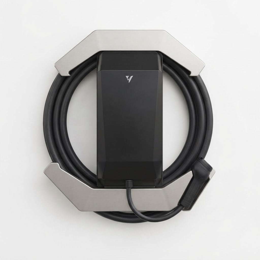 Crystal Shell 360 – Protezione wallbox con avvolgicavo e portaspina
