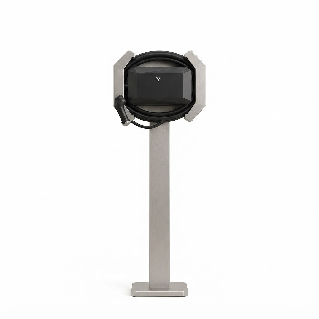 Crystal Shell Station 360 – Piantana wallbox con protezione e avvolgicavo
